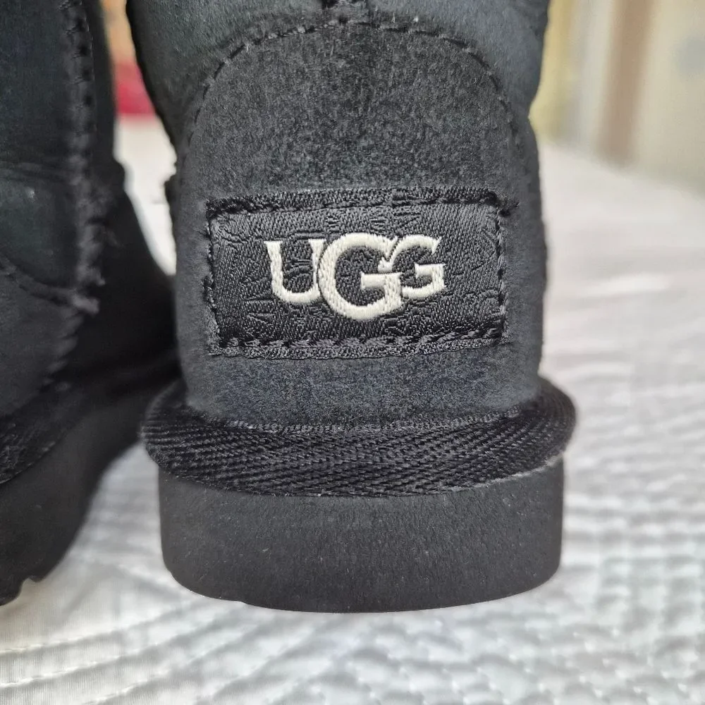 GUC UGG Classic Ⅱ Kids Boots #1017703K Black US Size 7